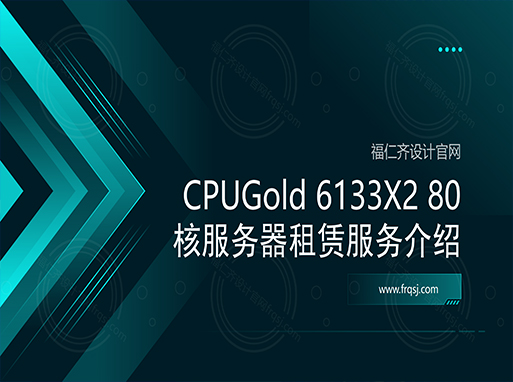 CPUGold 6133X2 80核服务器租赁服务介绍